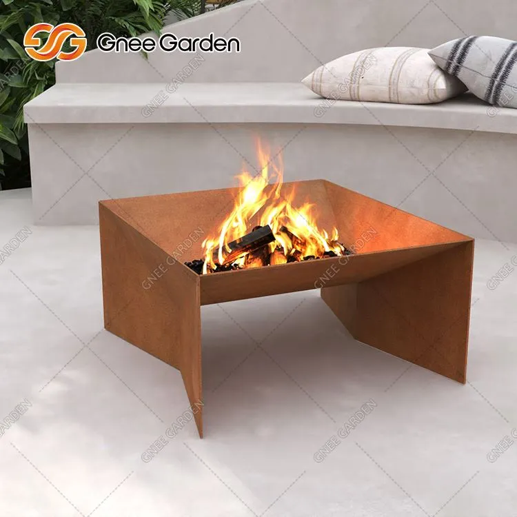 Corten Fire Pit Gas Propan