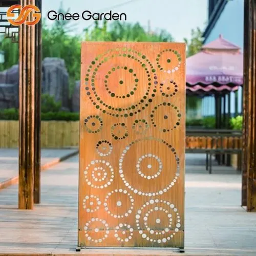Corten Laser Cut Garden -skärmar