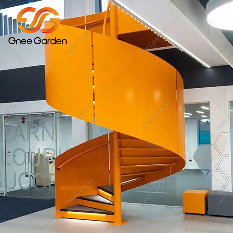 Corten Upphöjd Rostig trappa