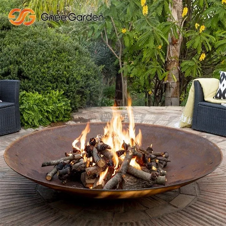 Corten Steel Fire Bowl Rust resistent utomhus