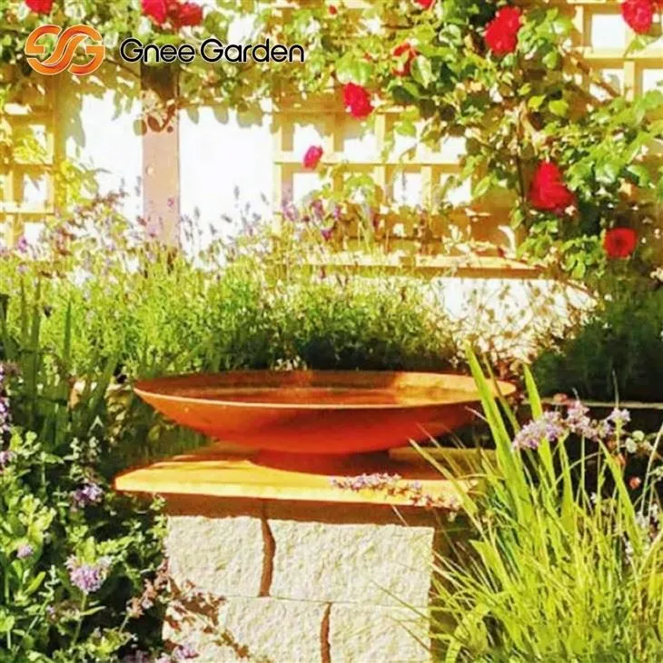 Corten Steel Fire Pit with Grill Dual Function