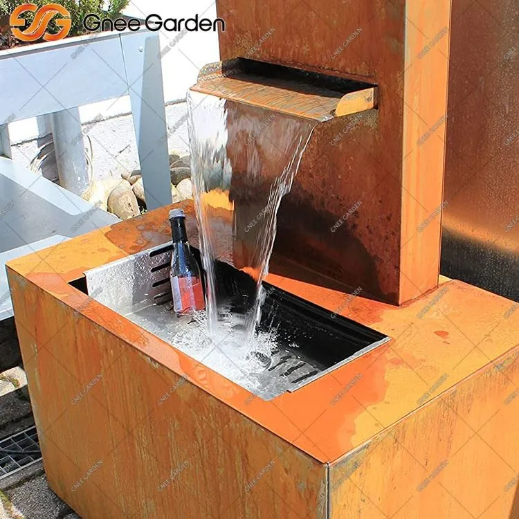 Corten Steel Modern Water Feature