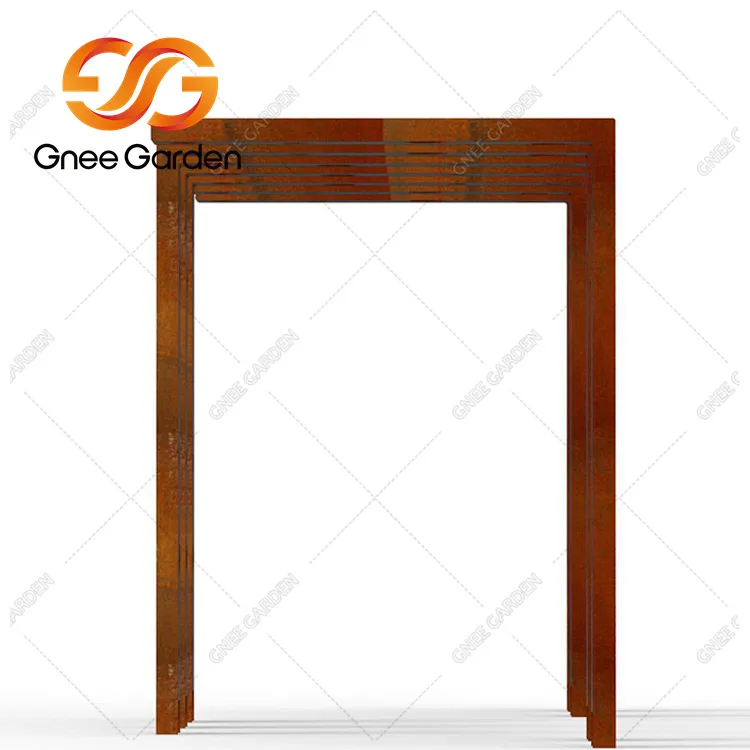 Corten Steel Uteplats Trädgårdslusthus