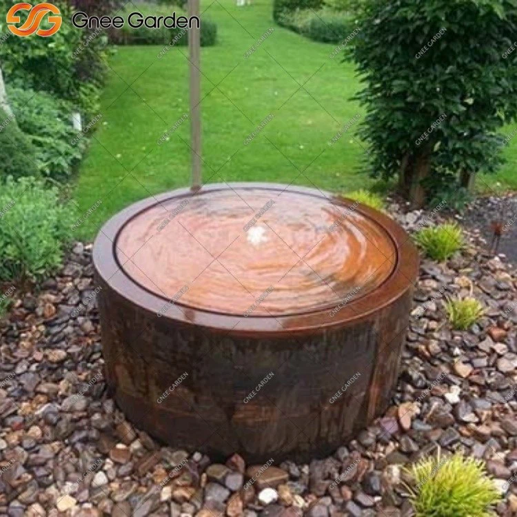 Corten Steel garden fountain