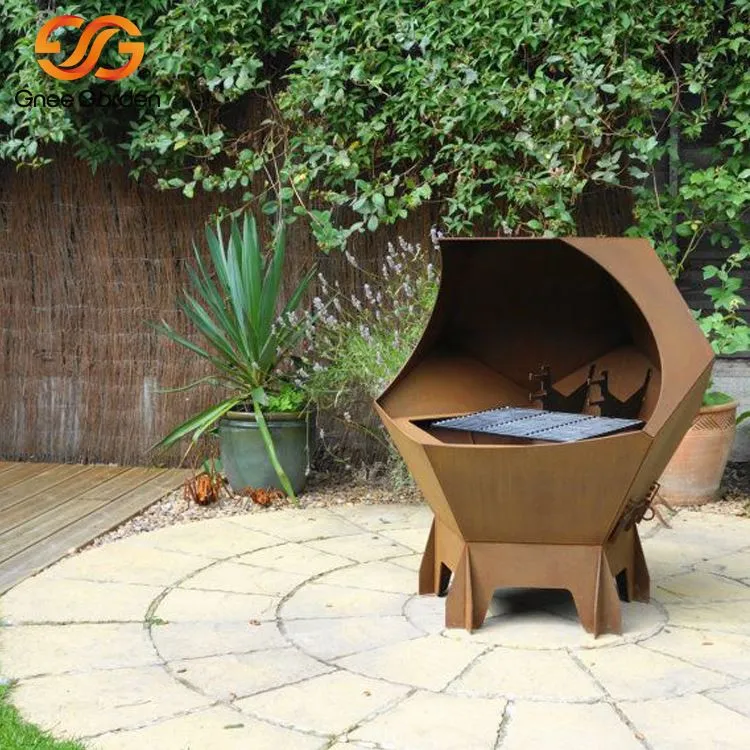 Kreativ   Corten   Stål   Grill   Design