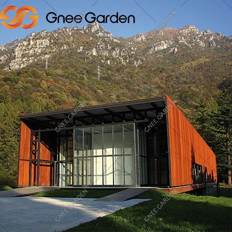 Yttre dekorativ Corten -gardinvägg