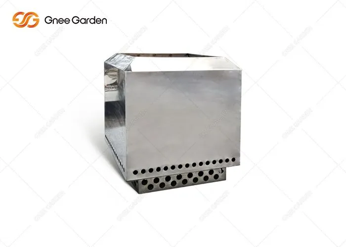 Eldstad i rostfritt stål