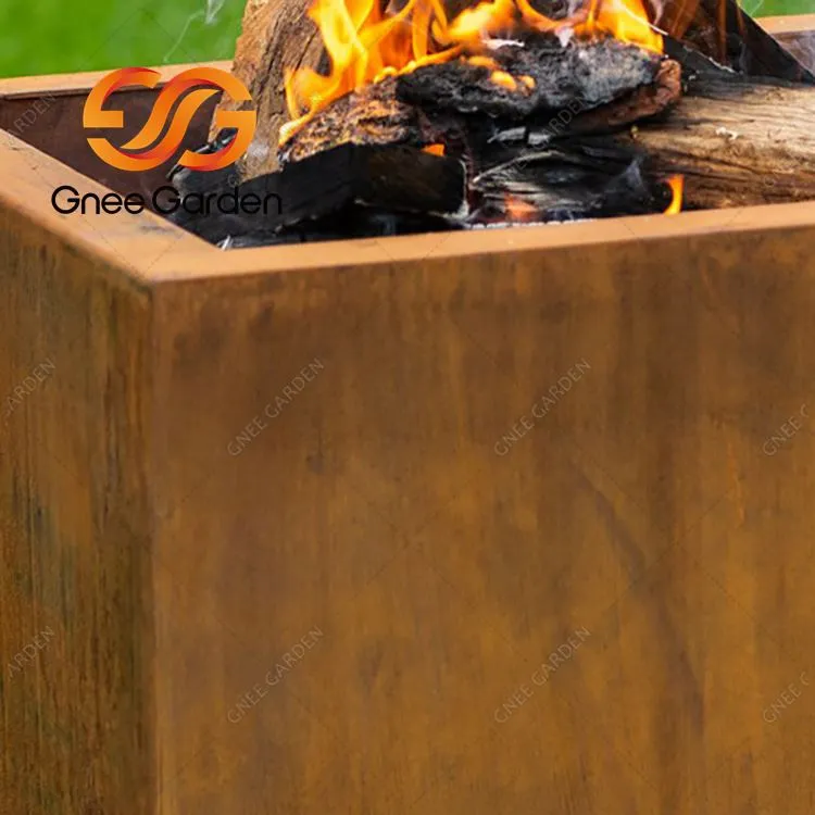 Trädgårdsinredning Corten Steel Fire Pit