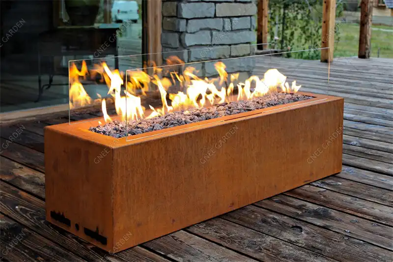 Natural Gas Corten Steel Fire Pit Natural Gas Corten Steel Fire Pit