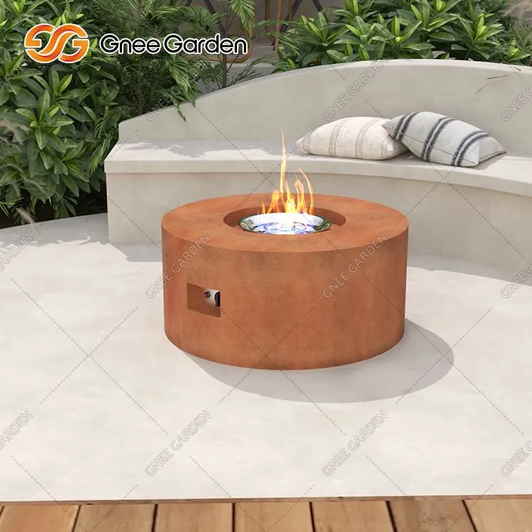 Stor Corten Steel Fire Pit