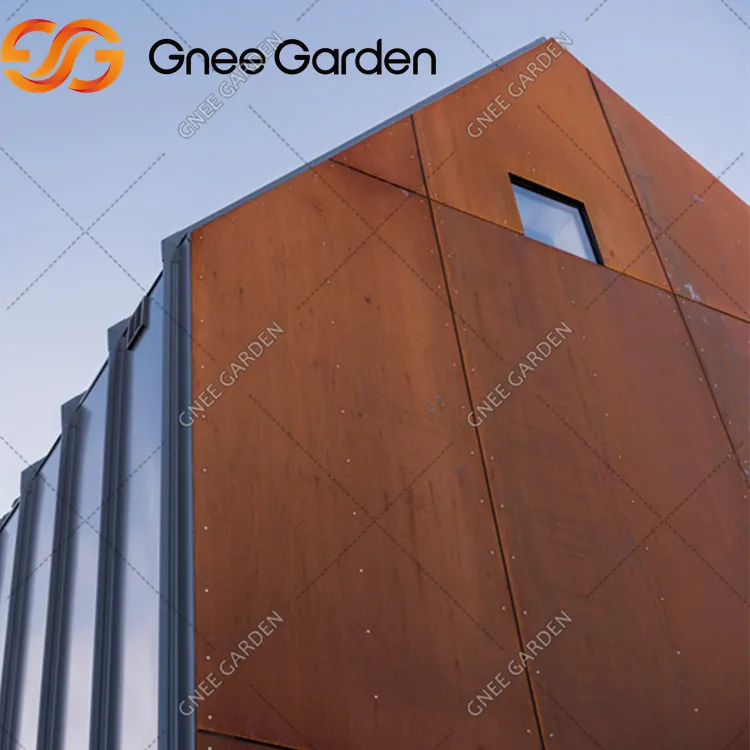 Metallfasadgardin väggbeklädnadsstål gardinvägg