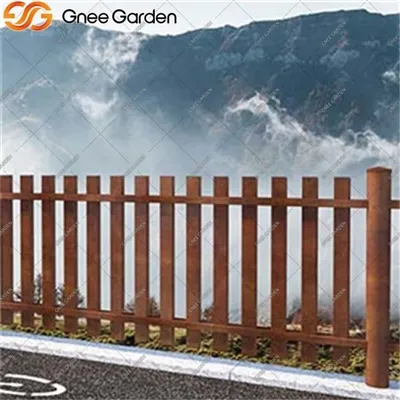 Corten Steel modernt staket för resorts