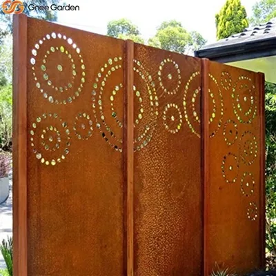 Behöver du en trädgårdsskärm? Corten Steel Garden Screens - Gnee Garden