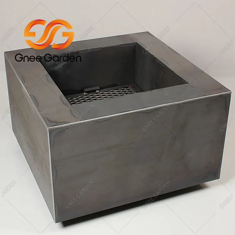 Rektangulär bordsskiva öppen spis